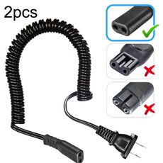 2 pz 220 V Rasoio Caricatore di Alimentazione Universale Per FLYCO FS330 FS360 FS719 FS325 FS607 FS361, Spina CN