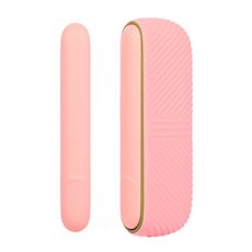 Per IQOS ILUMA Scomparto di ricarica per portasigarette elettronico in silicone con coperchio laterale (rosa)