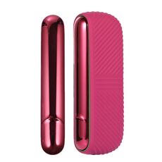 Per IQOS ILUMA Scomparto di ricarica per portasigarette in silicone con coperchio laterale (rosa rossa)