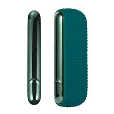Per IQOS ILUMA Scomparto di ricarica per portasigarette in silicone con coperchio laterale (verde scuro)