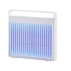 Lampada repellente per zanzare con tocco a luce UV appendibile per uso domestico, plug-in (bianco)