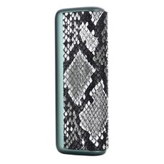 Custodia protettiva per sigaretta elettronica in pelle PU IQOS ILUMA Prime (modello serpente grigio bianco)