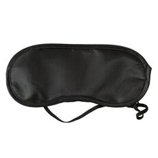 Maschera di protezione per gli occhi monouso in poliestere traspirante tinta unita (nera)