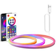 NH021 Impermeabile 3m TUYA WIFI Music Sync RGB Neon Rope Light