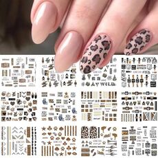 5pcs adesivi per nail art piccoli adesivi acchiappasogni freschi (BN1573-1584)