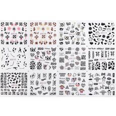 5pcs adesivi per nail art piccoli adesivi acchiappasogni freschi (BN2305-2316)