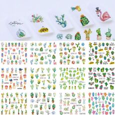 5pcs adesivi per nail art piccoli adesivi acchiappasogni freschi (BN1261-1272)