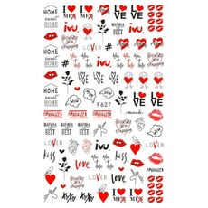 10pcs 3D Adesivo Farfalla Retro Colore Rosa Nail Art Sticker (F-627)