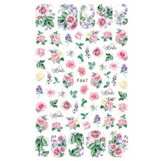 10pcs 3D Adesivo Farfalla Retro Colore Rosa Nail Art Sticker (F-667)