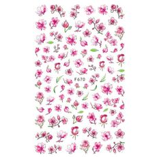 10pcs 3D Adesivo Farfalla Retro Colore Rosa Nail Art Sticker (F-670)