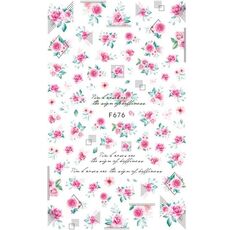 10pcs 3D Adesivo Farfalla Retro Colore Rosa Nail Art Sticker (F-676)
