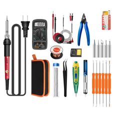 ANENG SL101 24 pz/set Termostato Rotante Famiglia Saldatore a Temperatura Costante Set 60W Kit di Strumenti per Saldatura a Calore Interno(Spina USA)