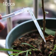 FR-258 40pcs 4/7mm Capillare Trasparente Curvo Goccia Freccia Giardinaggio Micro-Spray Irrigazione Freccia