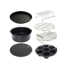 7 in 1 teglia da forno da 9 pollici e teglia per pizza per friggitrice ad aria da 5,3-6,8 qt