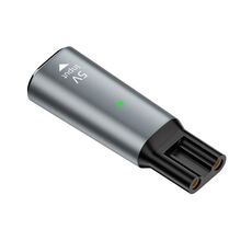 Adattatore di ricarica per rasoio/tagliacapelli per Philips, interfaccia: da tipo C a 5 V ovale (grigio)