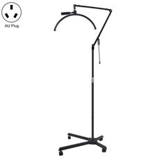 M50X Per Lash Artists Luce a mezzaluna a LED da 20 pollici con staffa a puleggia Lampada per la bellezza della pelle delle unghie (spina AU)
