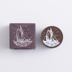 Timbri rotondi in legno Manuale fai da te vintage Timbri decorativi multifunzionali, Stile: Voyage