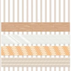4 rotoli/scatola 2,5 cm x 2 m di nastro adesivo Washi Slow Life per scrapbooking e decorazioni di diari, stile: pavimento interno