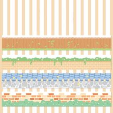 4 rotoli/scatola 2,5 cm x 2 m di nastro adesivo Washi Slow Life per scrapbooking e decorazioni di diari, stile: parete da giardino