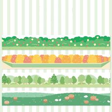 4 rotoli/scatola 2,5 cm x 2 m di nastro adesivo Washi Slow Life per scrapbooking e decorazioni di diari, stile: Legno dei cento acri