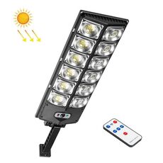 Lampioni stradali a induzione con luce solare da giardino a doppia fila E-SMARTER W789A-6 LED