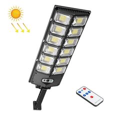 Lampioni stradali a induzione con luce solare da giardino a doppia fila E-SMARTER W789B-6 LED