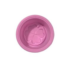 Stampi da forno fai-da-te per cupcake a foro singolo Stampo per sapone fatto a mano con trifoglio (rosa)