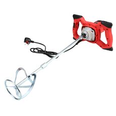 Miscelatore elettrico per calcestruzzo portatile ad alta potenza da 220 V (spina europea rossa)