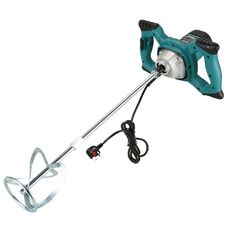 Miscelatore elettrico per calcestruzzo portatile ad alta potenza da 220 V (spina europea blu)