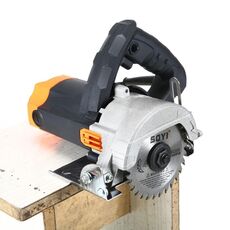 Tagliatrice per piastrelle in pietra multifunzionale ad alta potenza con motosega portatile da 220 V (taglio smussato a 45 gradi, spina UE)