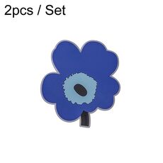 2 pezzi/set tovagliette da cucina resistenti alle alte temperature, tappetino isolante termico per uso domestico, stile: blu piccolo