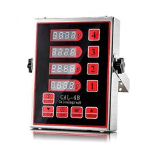 Timer da cucina commerciale a 4 canali con promemoria di cottura regolabile con allarme forte, dimensioni: spina AU (rosso)