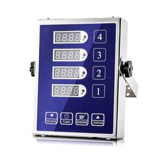 Timer da cucina commerciale a 4 canali con promemoria di cottura regolabile con allarme forte, dimensioni: spina AU (blu)