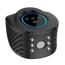 QSQ218 Repellente per topi a ultrasuoni multifunzionale a LED per uso domestico, ad alta potenza, per interni, spina UK (nero)