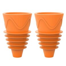 2 pz/scatola cattura mosche della frutta trappola per insetti zanzare che attirano strumenti per mosche (arancione)