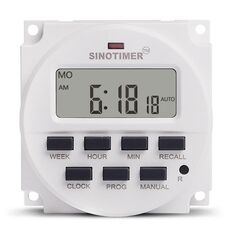 SINOTIMER Temporizzatore programmabile con interruttore, modello: TM618H-3 24V
