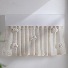 Parabrezza per condizionatore d'aria, anti-colpo diretto, parapolvere per tenda per parabrezza per bambini, modello: White Rabbit