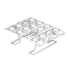 OASISWJ Strumenti di Cottura Forno Pie Net Cono Shell Rack Espositore per Gelato (Pieghevole 16 Fori)