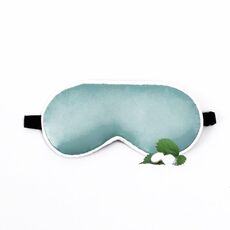 Maschera in seta UV per bambini con visiera parasole oscurante per bambini (verde)