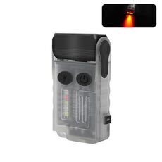 Mini torcia portatile ricaricabile V20 con luce portachiavi (luce rossa bianca)