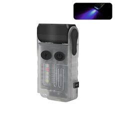 Mini torcia portatile ricaricabile con luce portachiavi V20 (luce bianca viola)