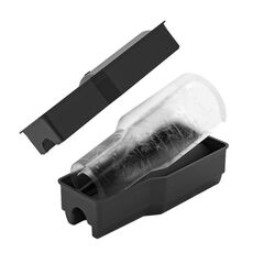 Custodia per produttore di ghiaccio in silicone con stampo a reticolo di ghiaccio integrato per Stanley Cup (nero)