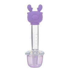 Alimentatore portatile per acqua e liquidi per bambini con contagocce per medicinali per bambini(Viola)