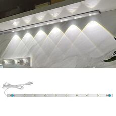 Barra luminosa a LED con sensore di movimento per armadio e guardaroba, spina CN 220V, specifiche: bianco 30 cm