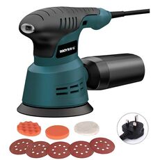8 pezzi/set UK Plug MOYI piccola macchina per lucidatura a carta vetrata levigatrice a disco elettrica per lavorazione del legno