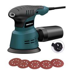 5 pezzi/set AU Plug MOYI piccola macchina per lucidatura a carta vetrata levigatrice a disco elettrica per lavorazione del legno