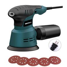 5 pezzi/set spina USA MOYI piccola macchina per lucidatura a carta vetrata levigatrice a disco elettrica per lavorazione del legno