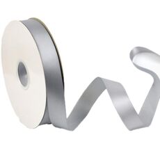 Nastro in poliestere da 2,5 cm x 91 m, per confezioni regalo, decorazioni per torte e matrimoni, colore: grigio 014