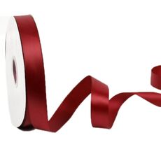 Nastro in poliestere da 2,5 cm x 91 m, confezione regalo, decorazione per torte e matrimoni, colore: rosso vino 789