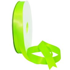 Nastro in poliestere da 2,5 cm x 91 m, confezione regalo, decorazione per torte e matrimoni, colore: verde fluorescente 544